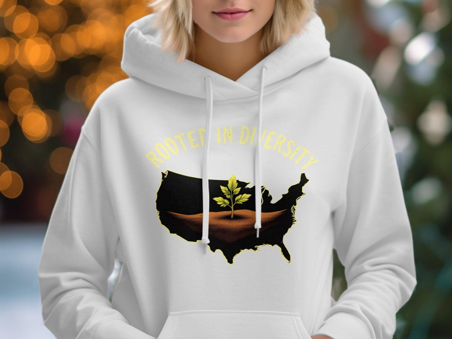 Rooted in Diversity USA Map Design Hoodie product