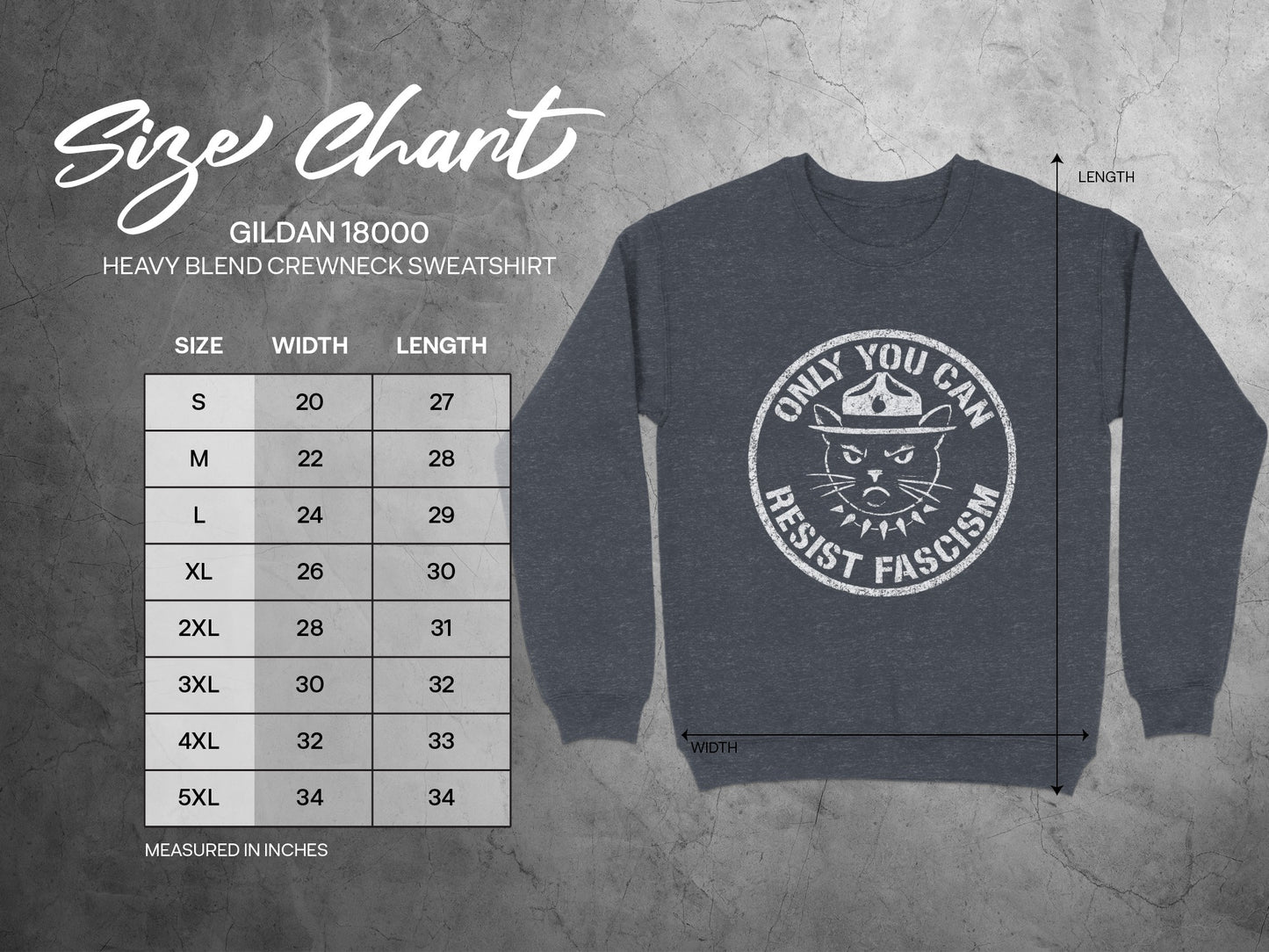 Only You Can Resist Fascism Crewneck Sweatshirt product type