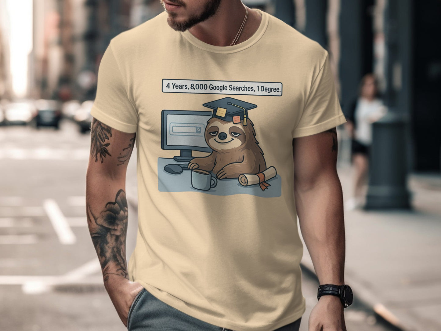 Funny Sloth Graduation Shirt for Men Women T-Shirt Product