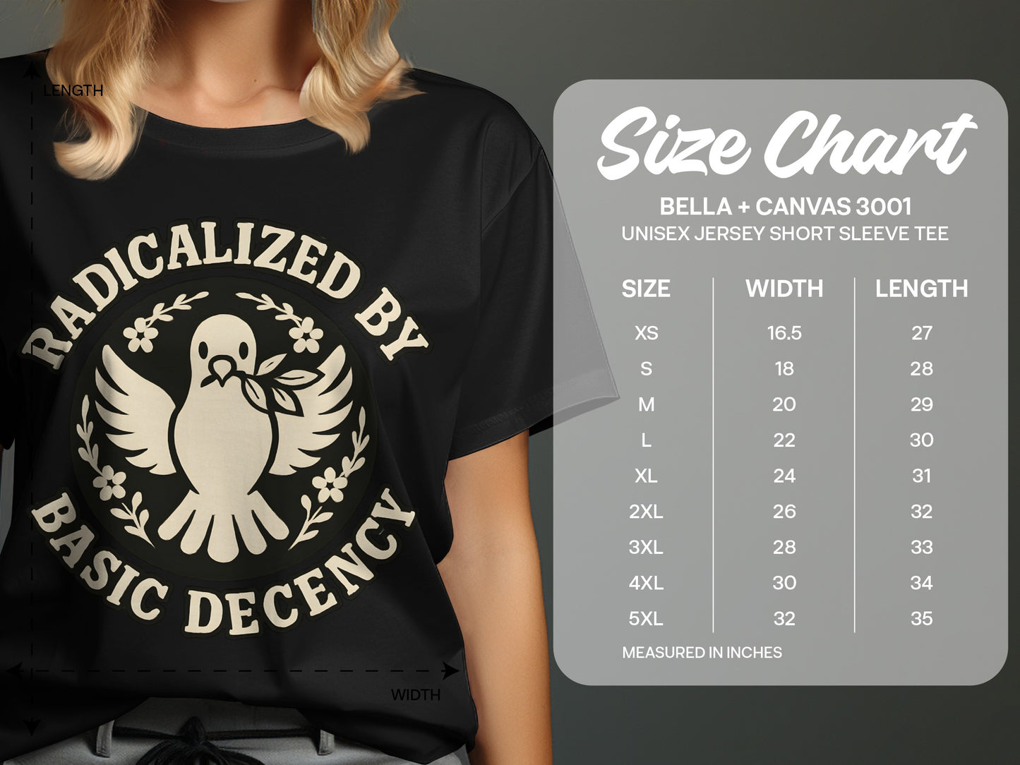 Radicalized By Basic Decency Graphic Tee product