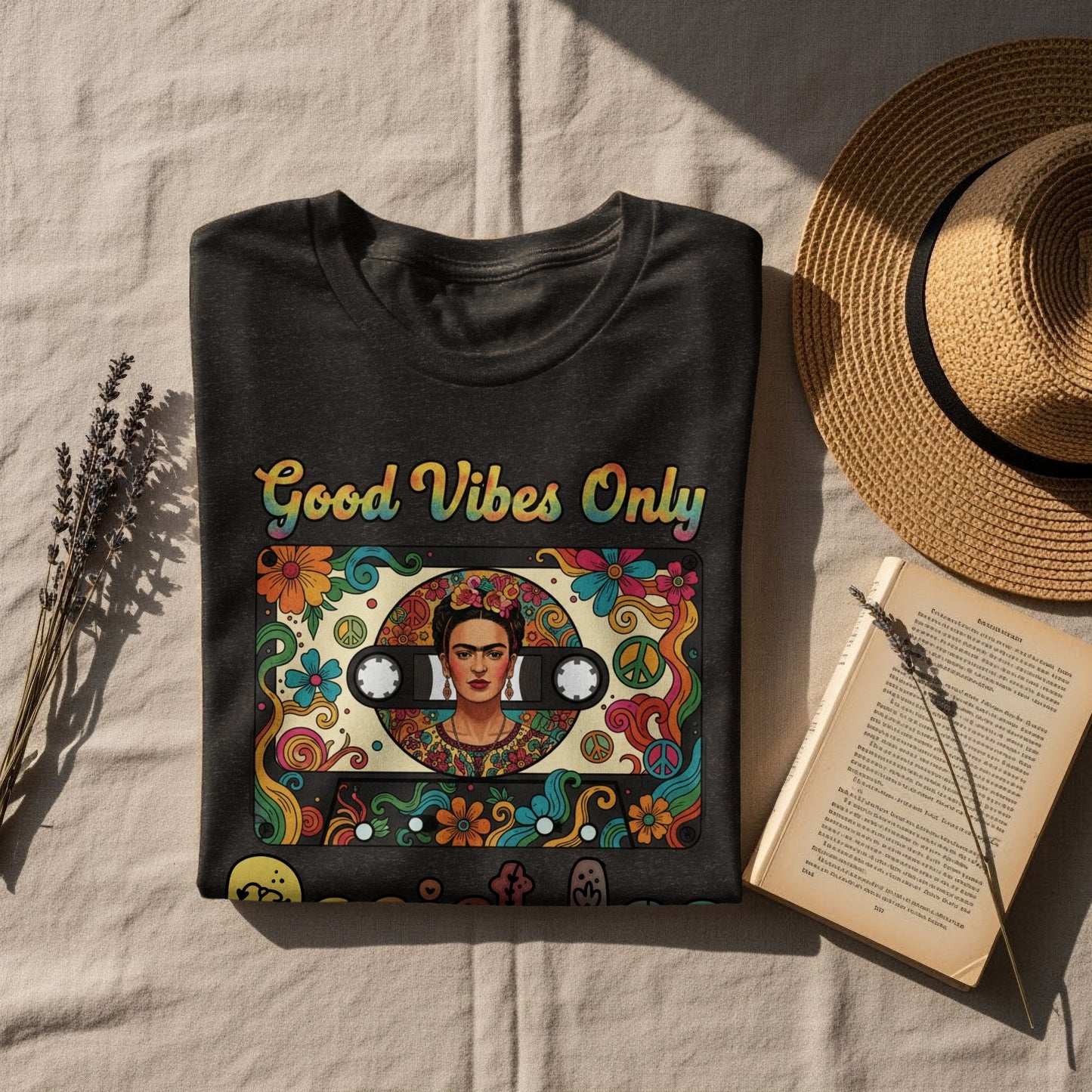 Good Vibes Only Frida Kahlo Graphic Tee product type