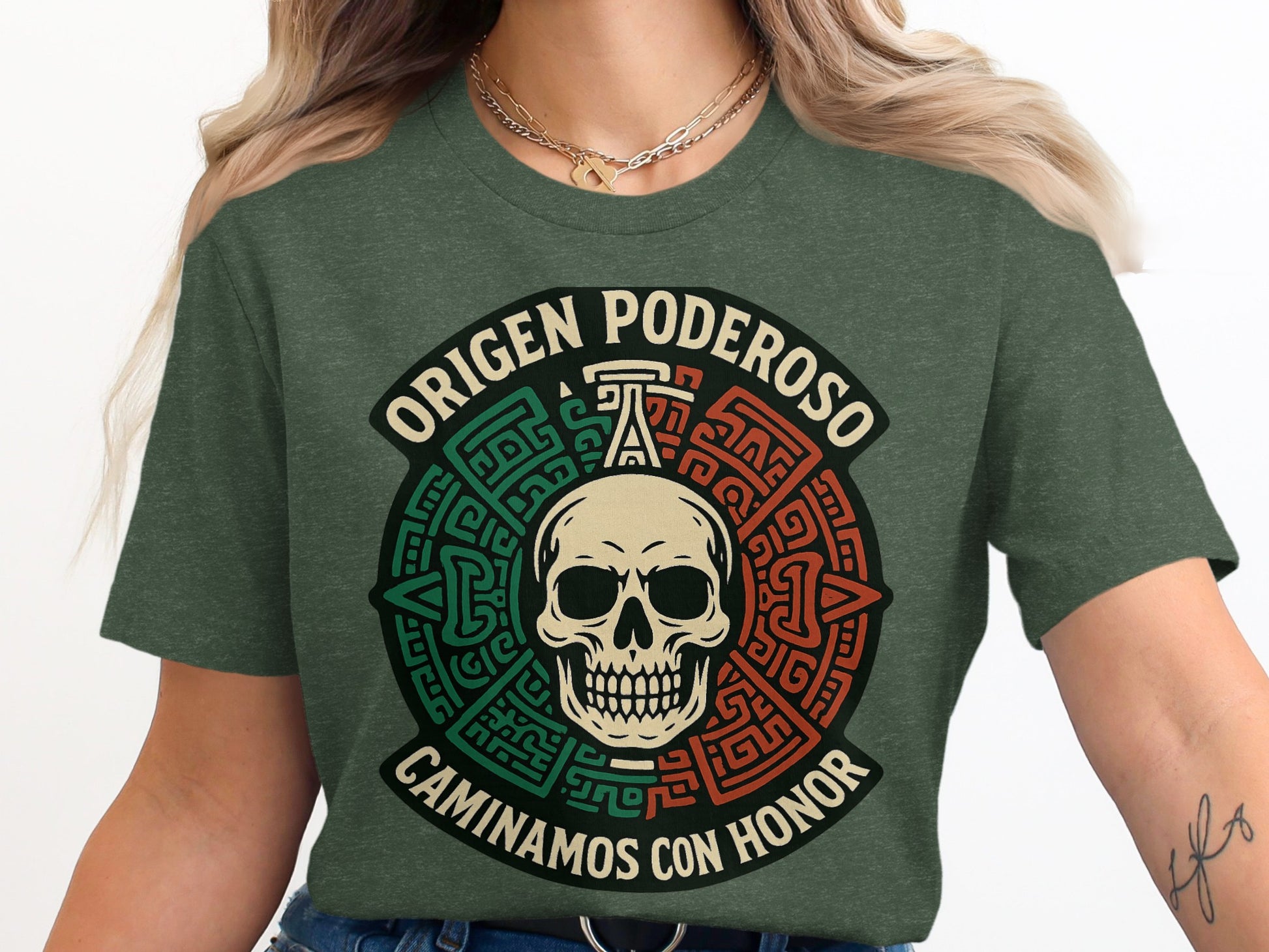 Origen Poderoso Caminamos Con Honor Skull Shirt product