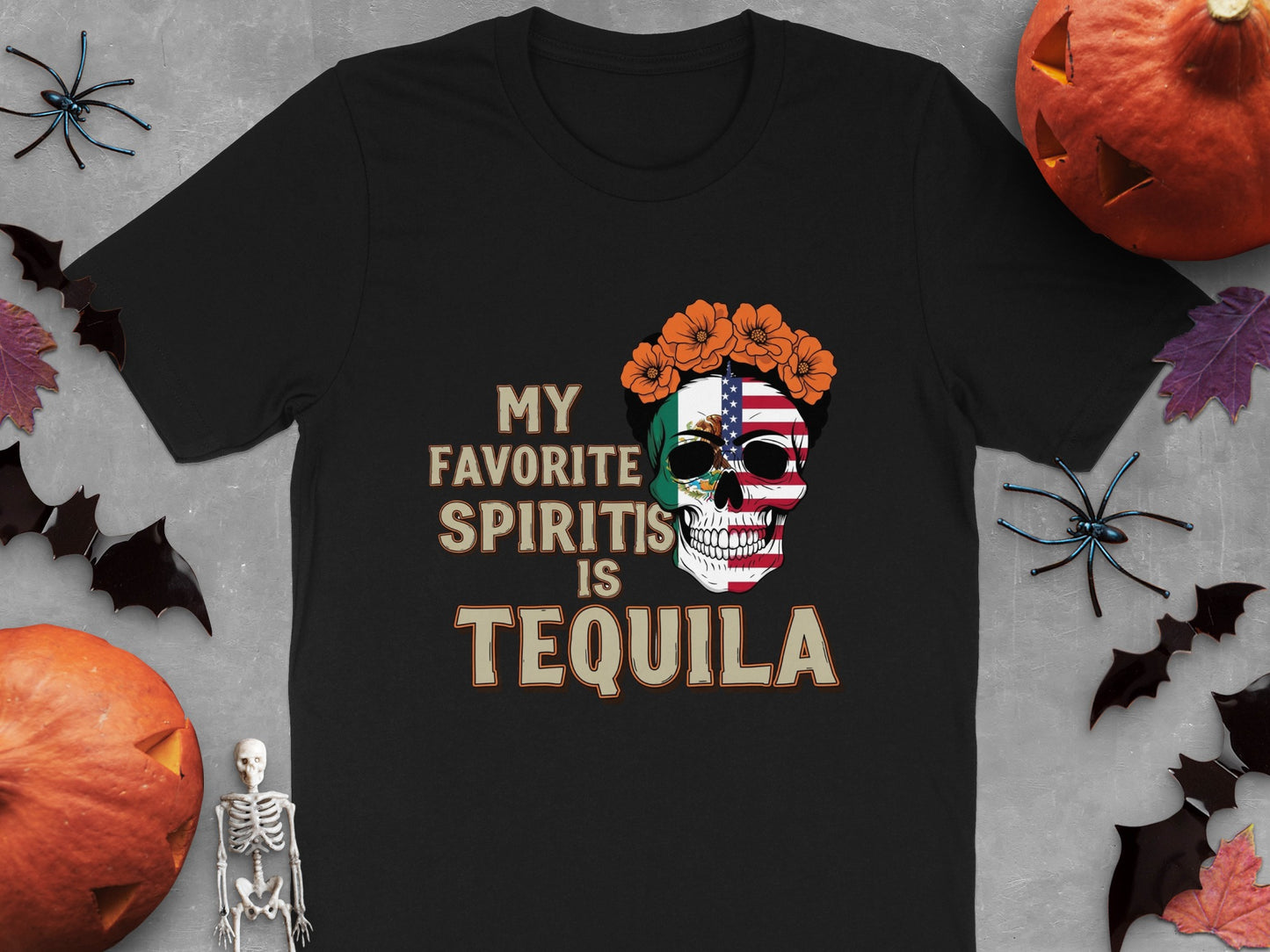 My Favorite Spirit Is Tequila Skull Halloween product type
