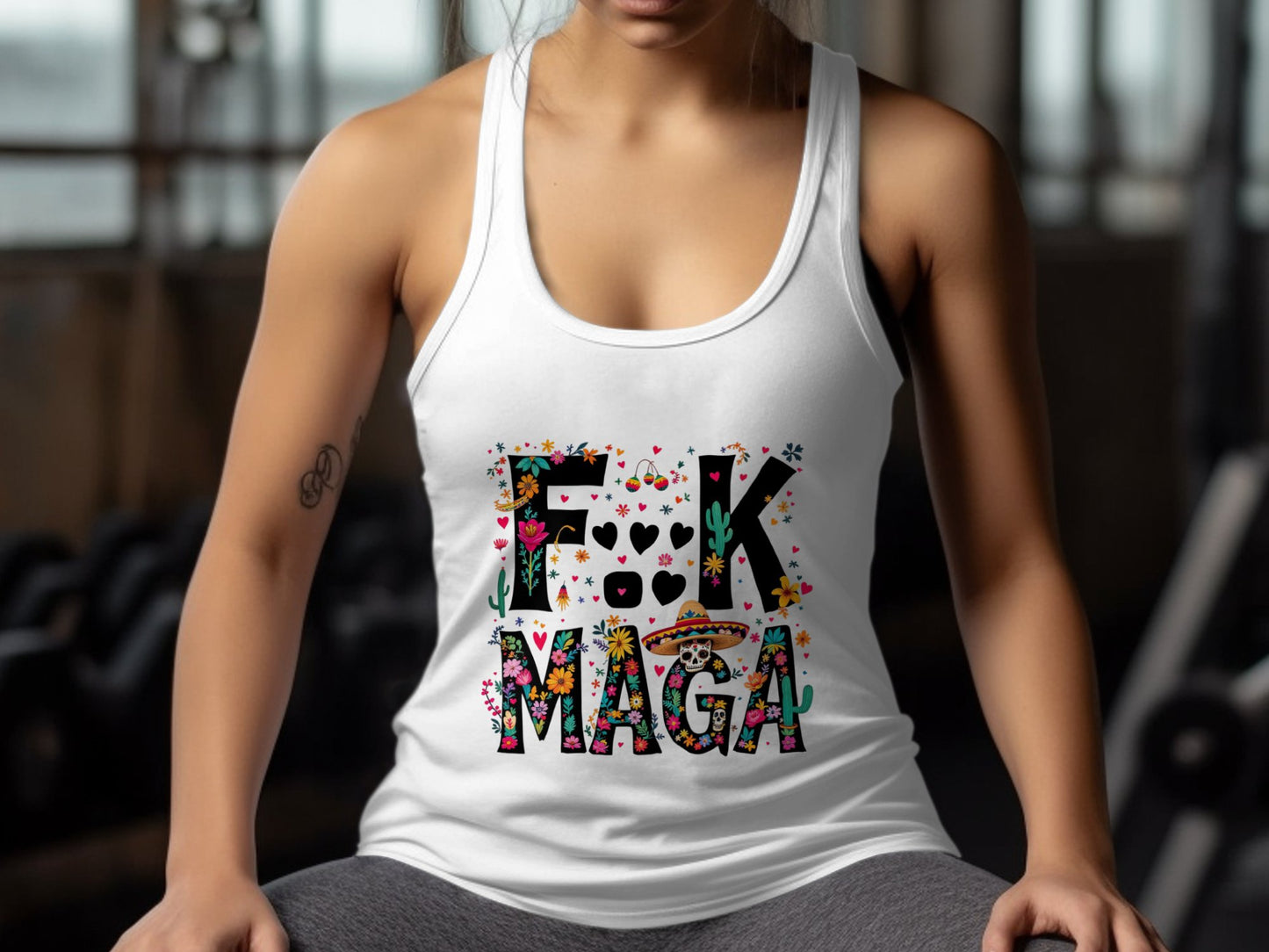 F*K MAGA Colorful Stylish Women's Tank Top Product