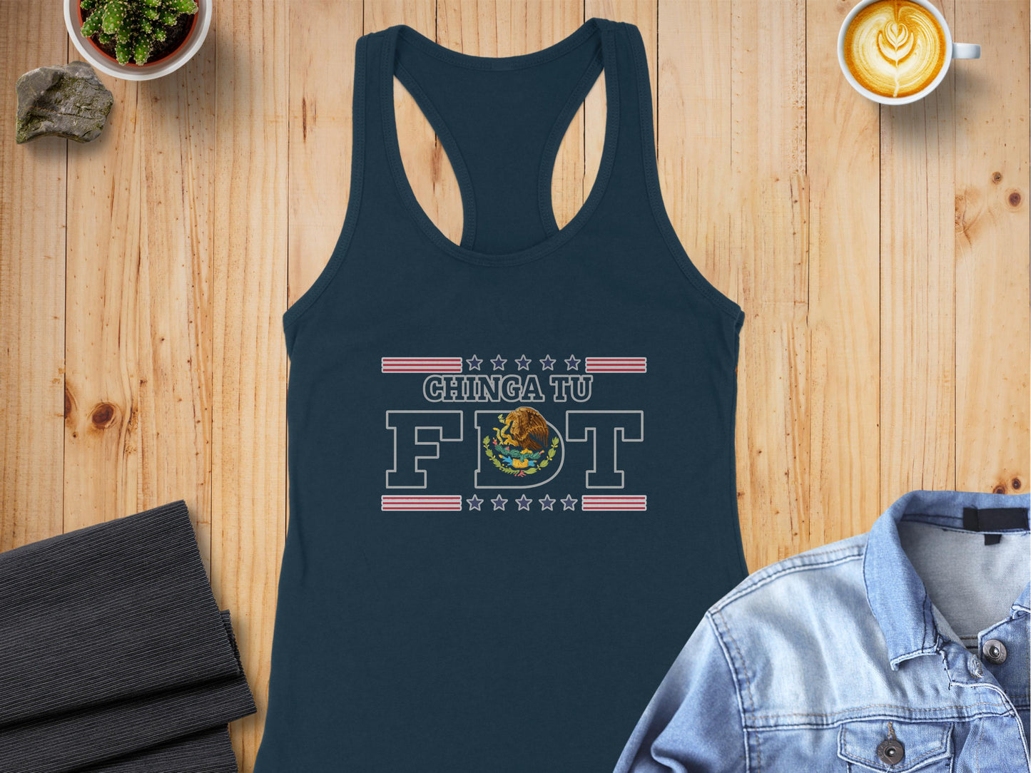Chinga Tu F T Graphic Design on Stylish Tank Top product