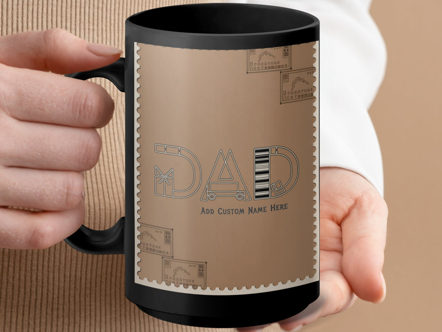 Personalized DAD Mug with Custom Name Here product type