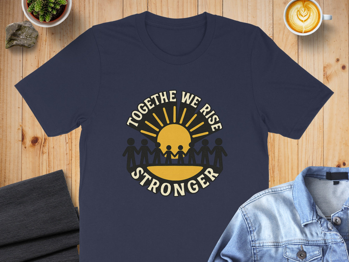 Together We Rise Stronger Motivational Shirt