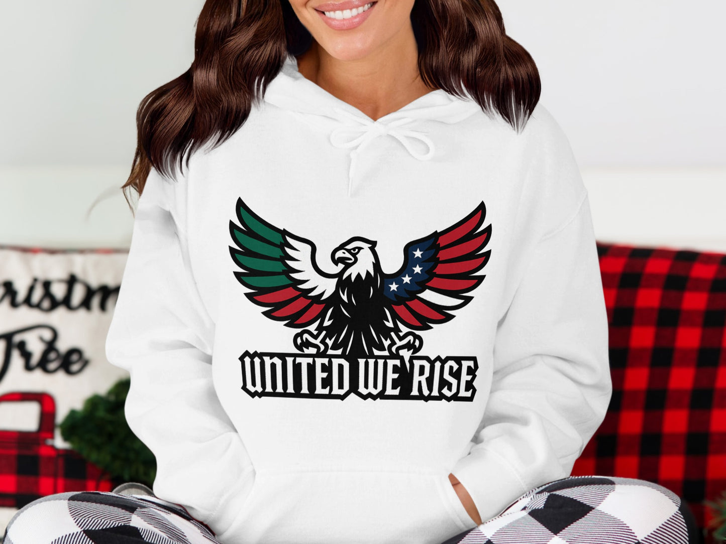 United We Rise Eagle Graphic Hoodie product type
