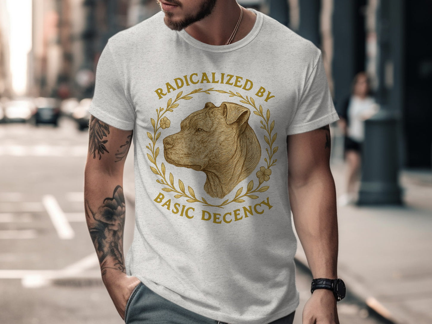 Radicalized By Basic Decency Graphic Shirt product