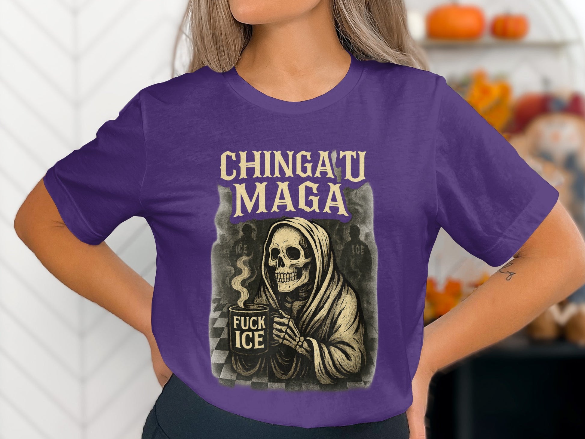 Chingatu Maga Skull Drinking Joke Shirt product