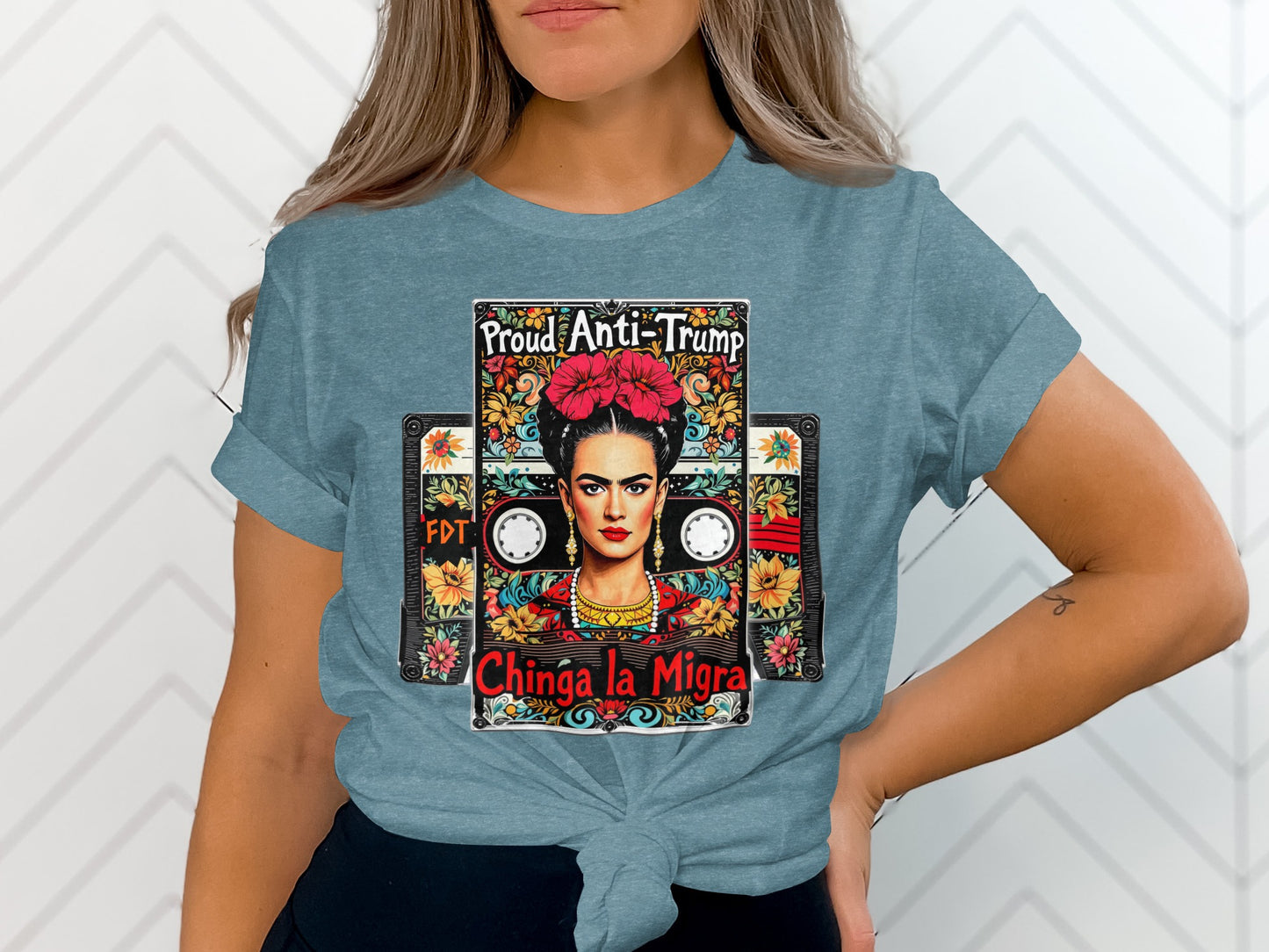 Proud Anti Trump Chinga La Migra T-shirt product