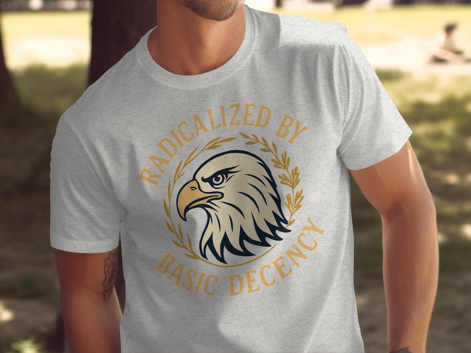 Radicalized By Basic Decency Eagle T-shirt product type
