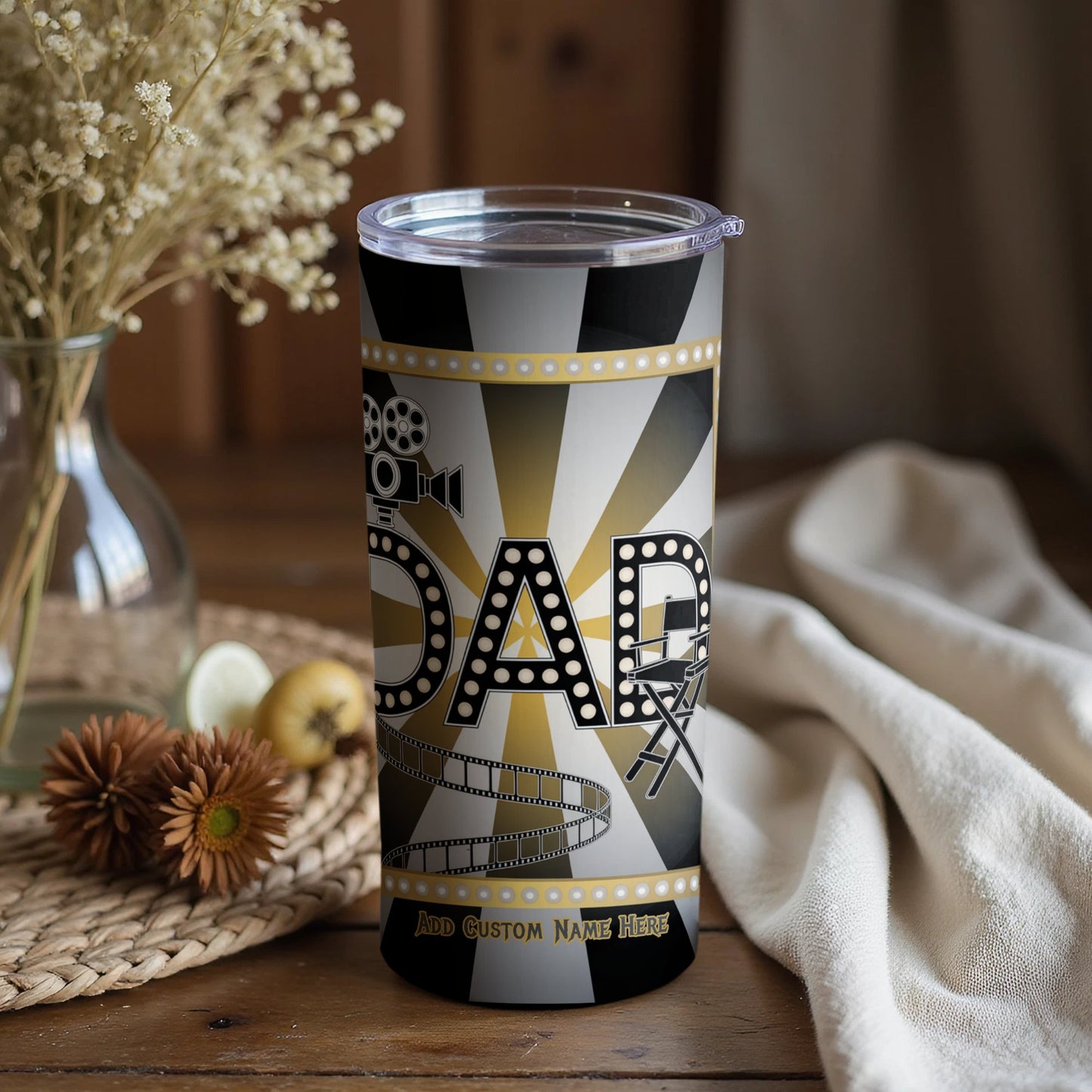 Dad Movie Theme Personalized Drinkware Gift product type