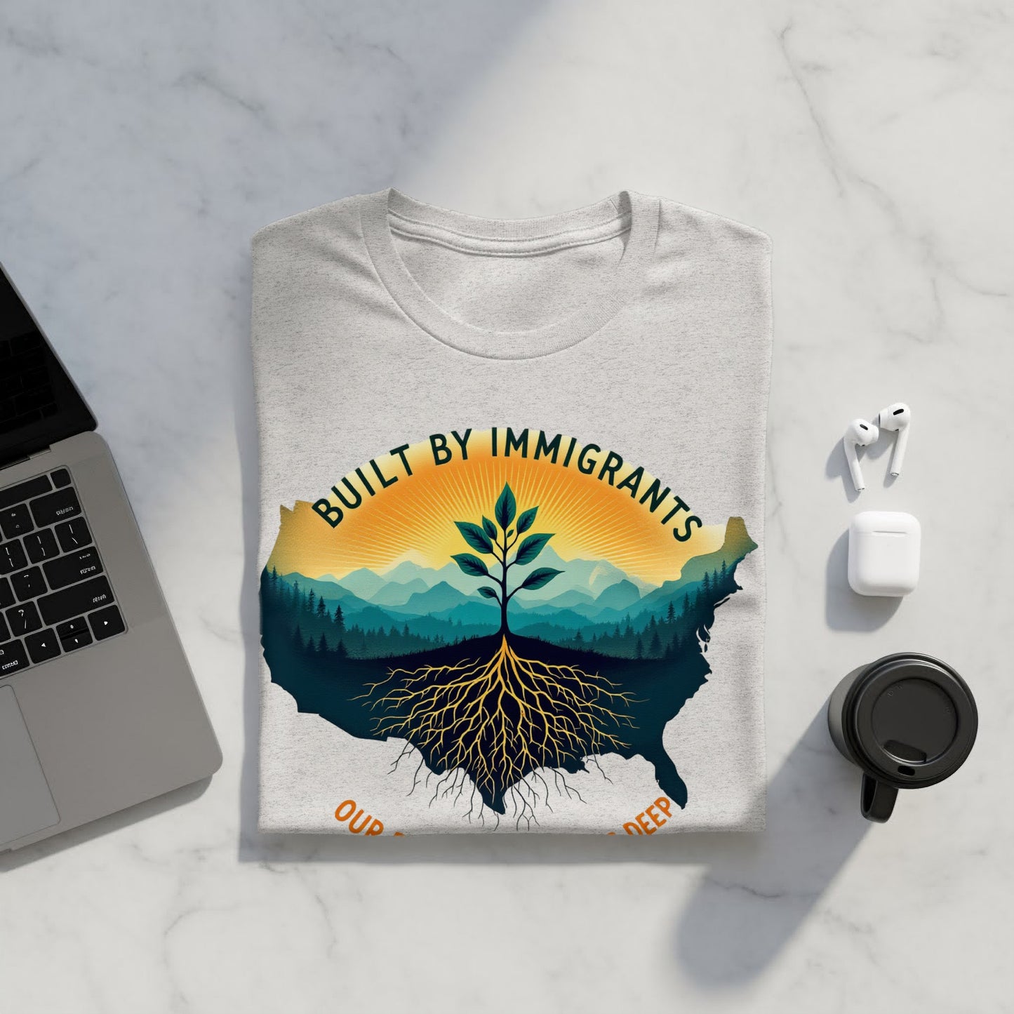 Built By Immigrants Graphic Tee Unique Gift product type