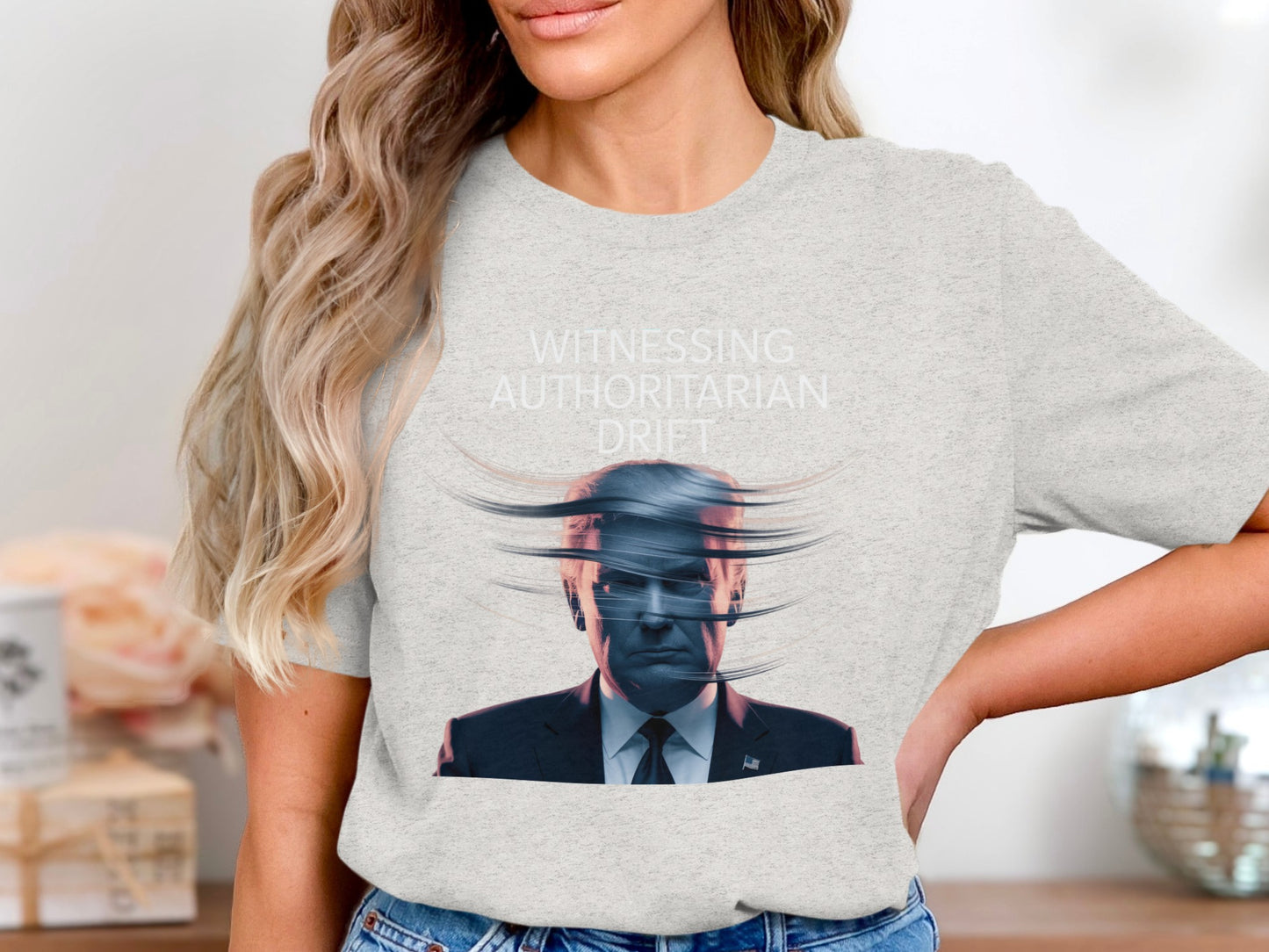 Witnessing Authoritarian Drip Effect Graphic Tee product