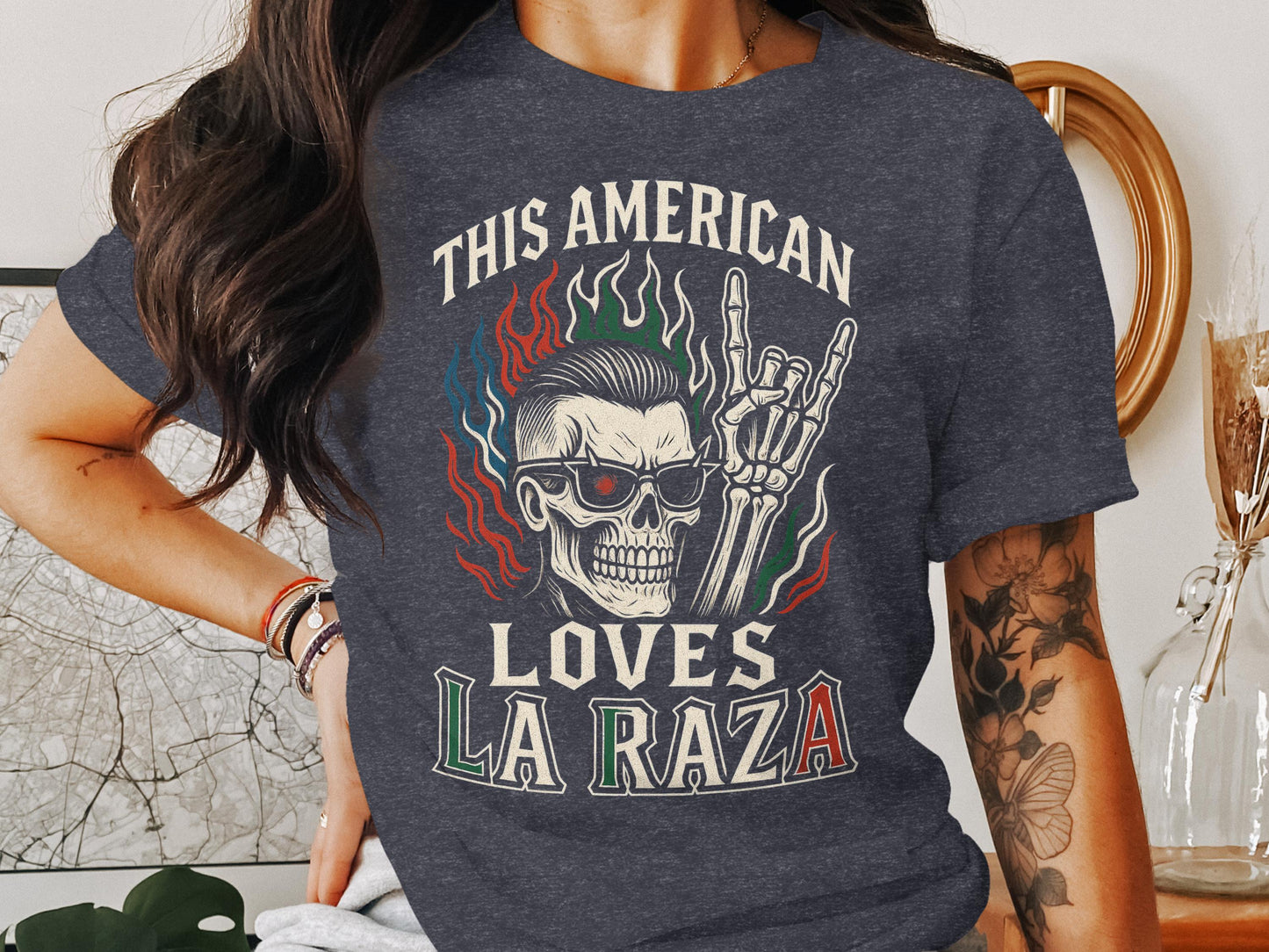 This American Loves La Raza Graphic Tee product