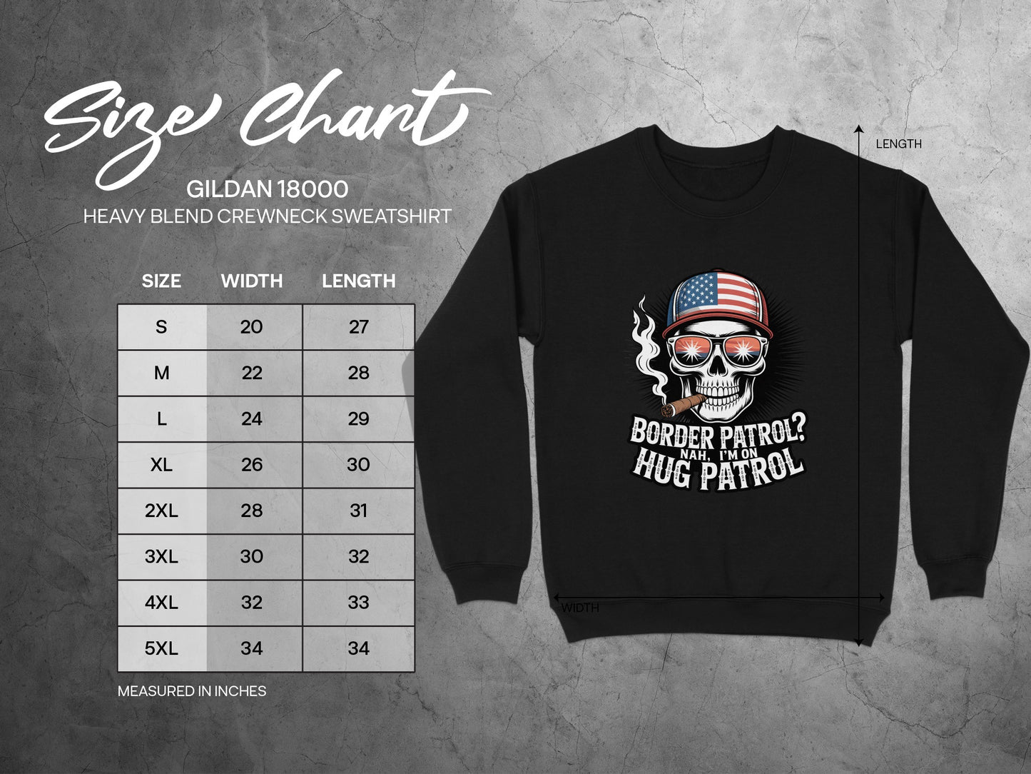 Border Patrol Nah I'm Hug Patrol Sweatshirt product type