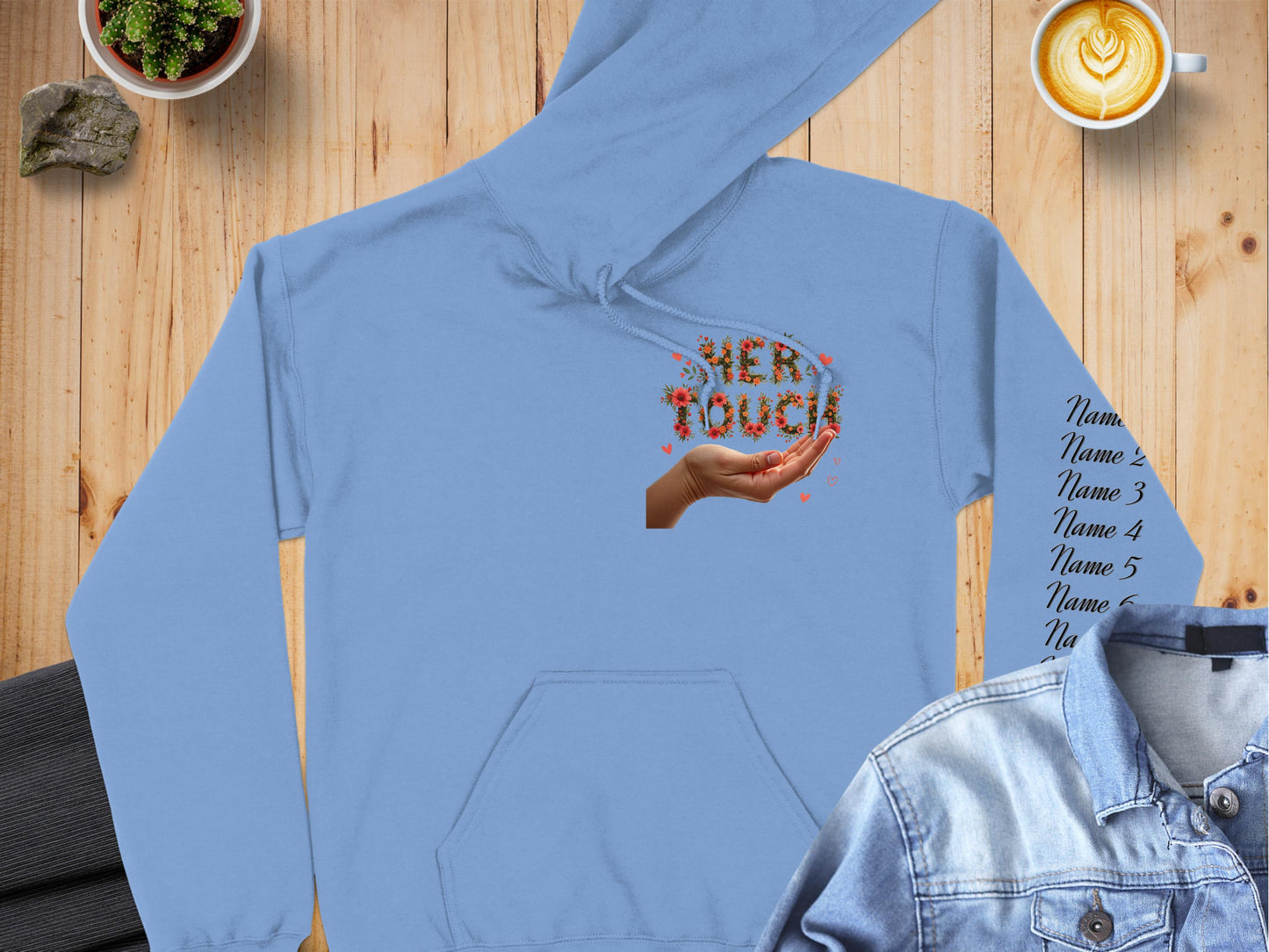 Her Touch Design Hooded Sweatshirt Unique product type