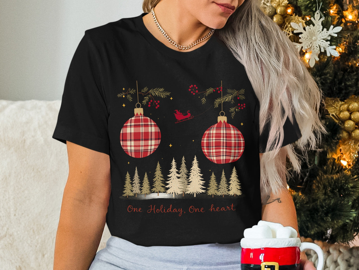 One Holiday One Heart Christmas T-Shirt