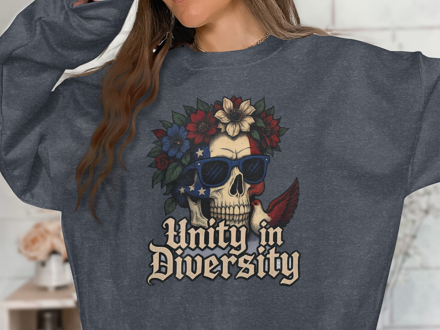 Unity in Diversity Skull Themed Clothing product