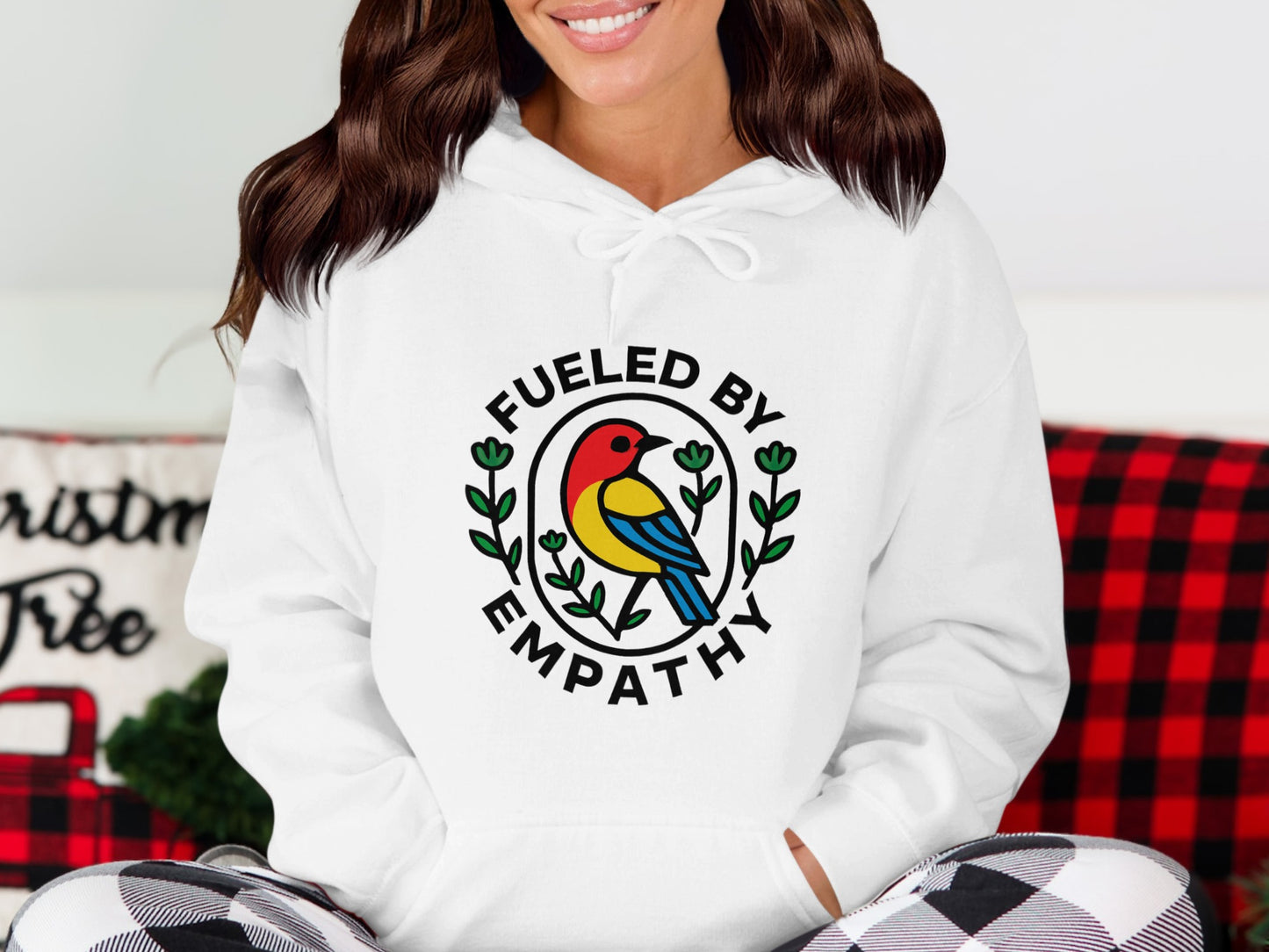 Fueled By Empathy Bird Design Hoodie product type