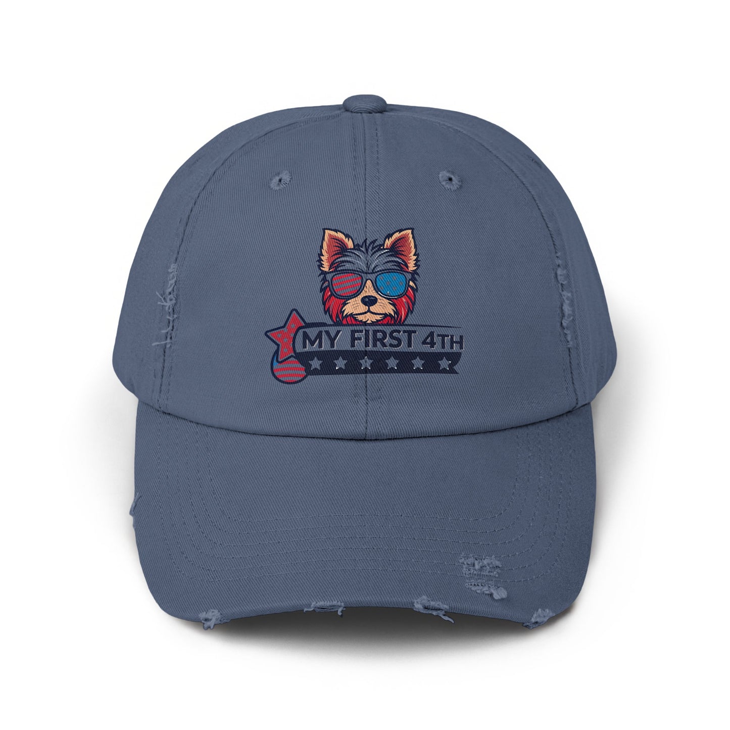 My First 4th Distressed Dog Design Hat product
