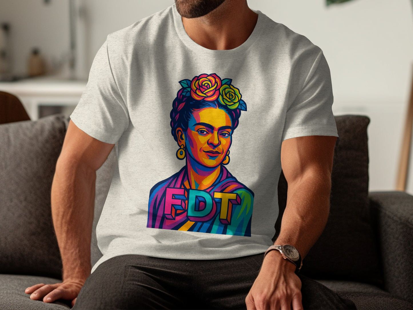Vibrant Frida Kahlo Artwork Men's T-shirt product type