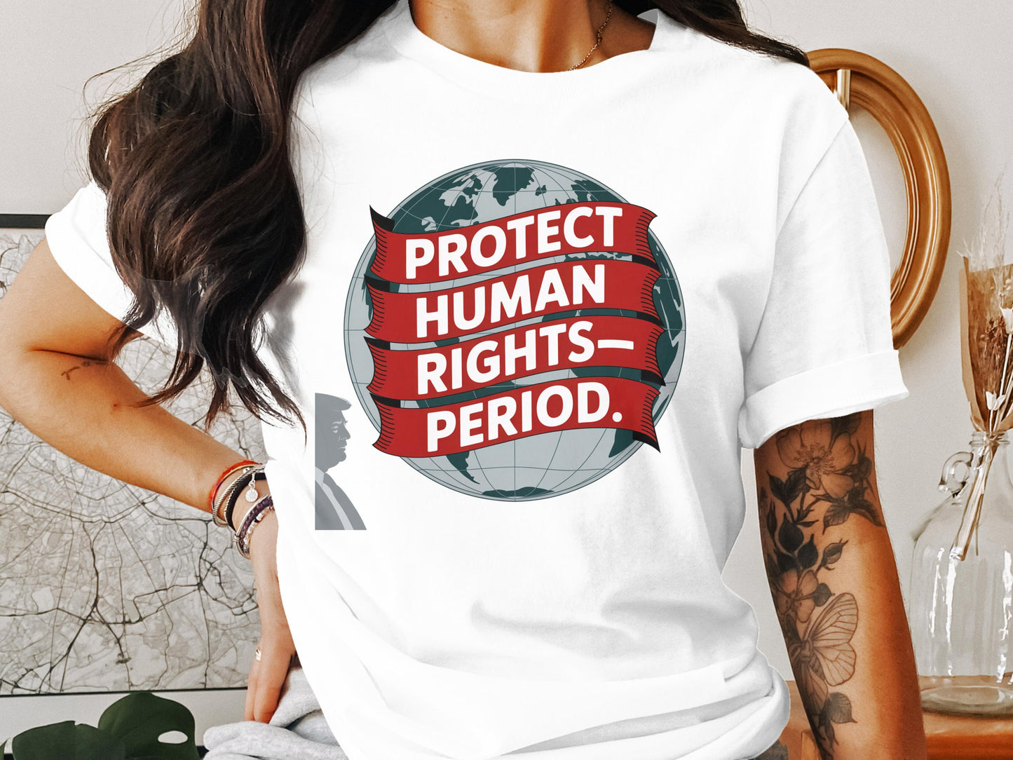 Protect Human Rights Period Graphic Shirt Product