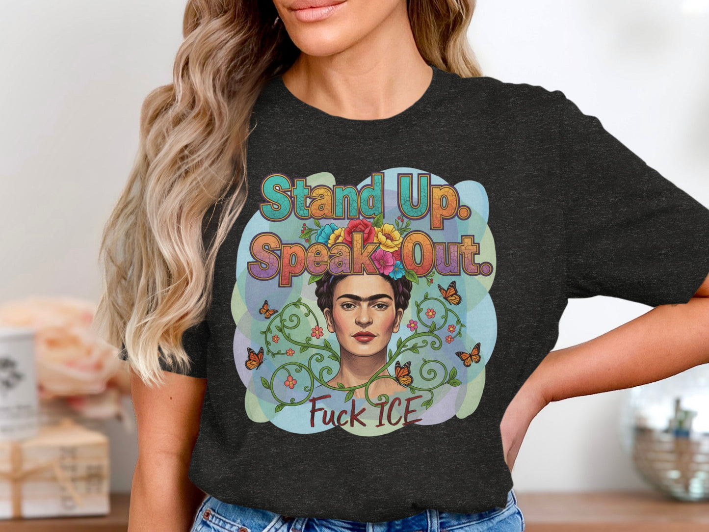 Stand Up Speak Out Fuck ICE T-shirt product