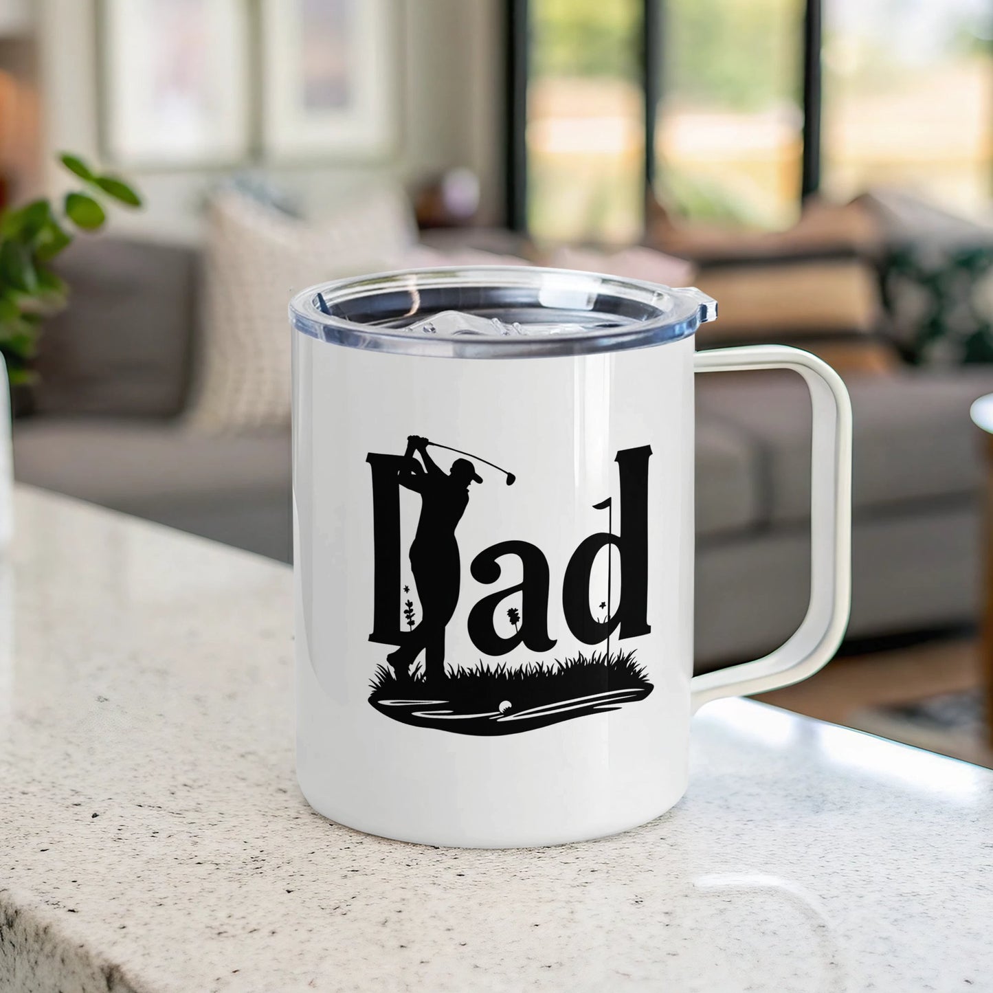 Dad Golfing Print Coffee Mug Product