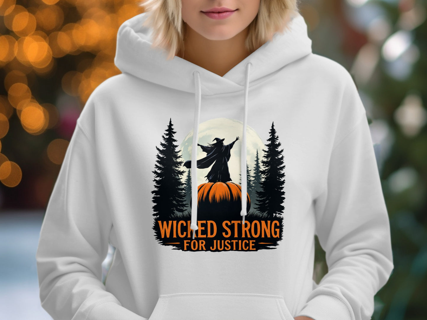 Wicked Strong For Justice graphic hoodie product