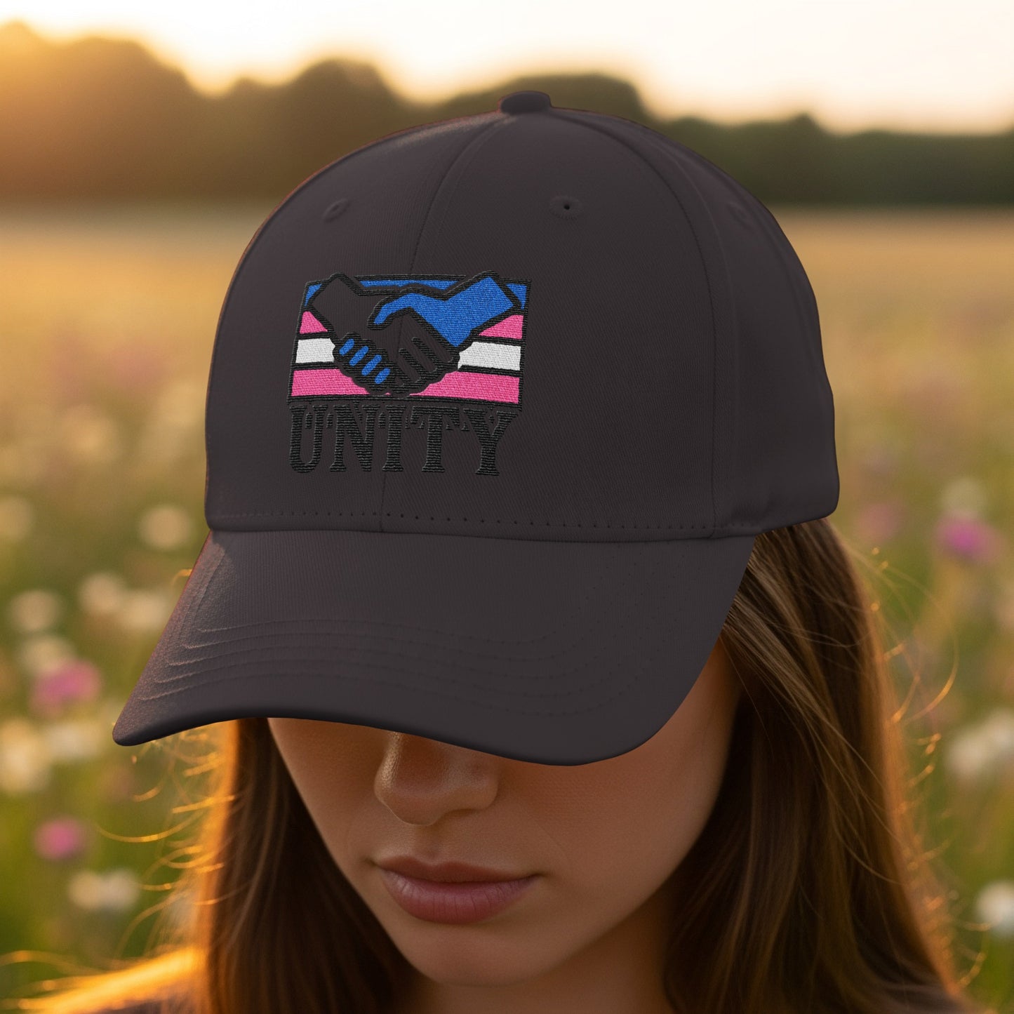 Unity Handshake Embroidered Cap Hat product