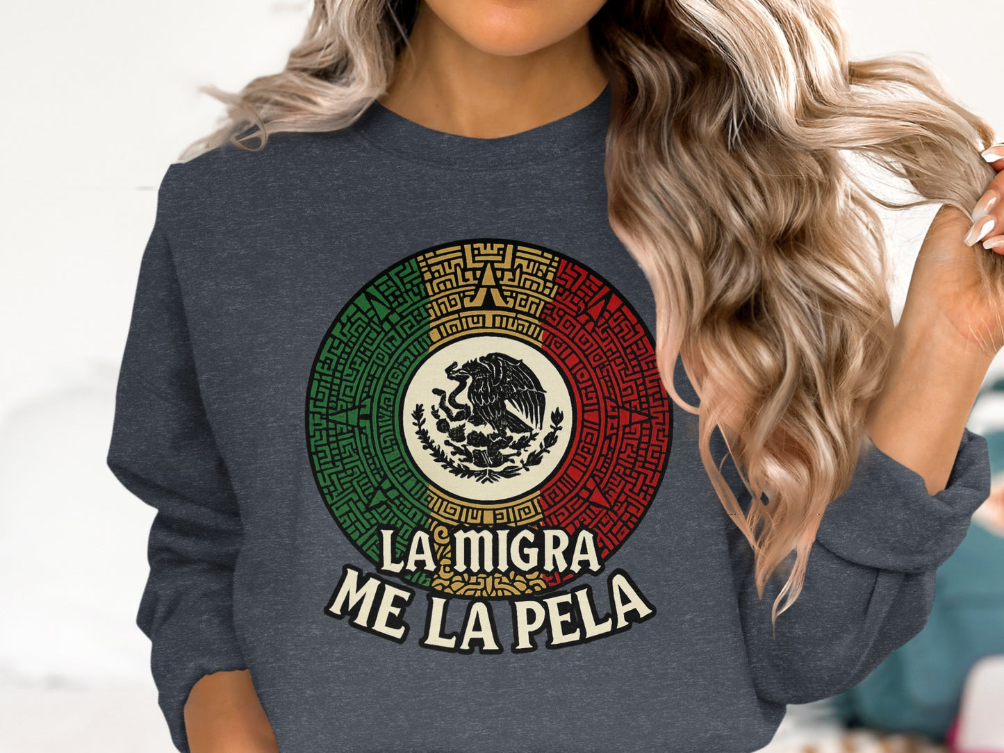 La Migra Me La Pela Eagle Graphic Sweatshirt product