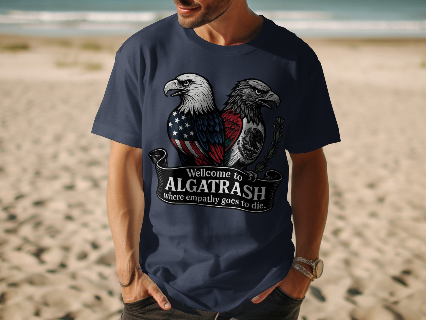 Welcome to Algatrash Eagle Graphic T-shirt product