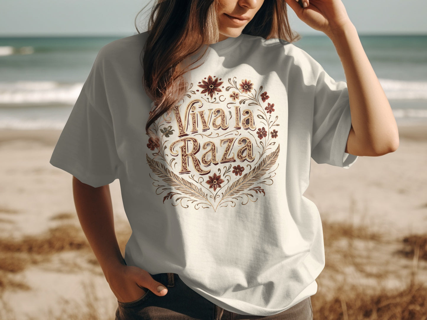 Viva La Raza Graphic Teal Women's T-shirt product