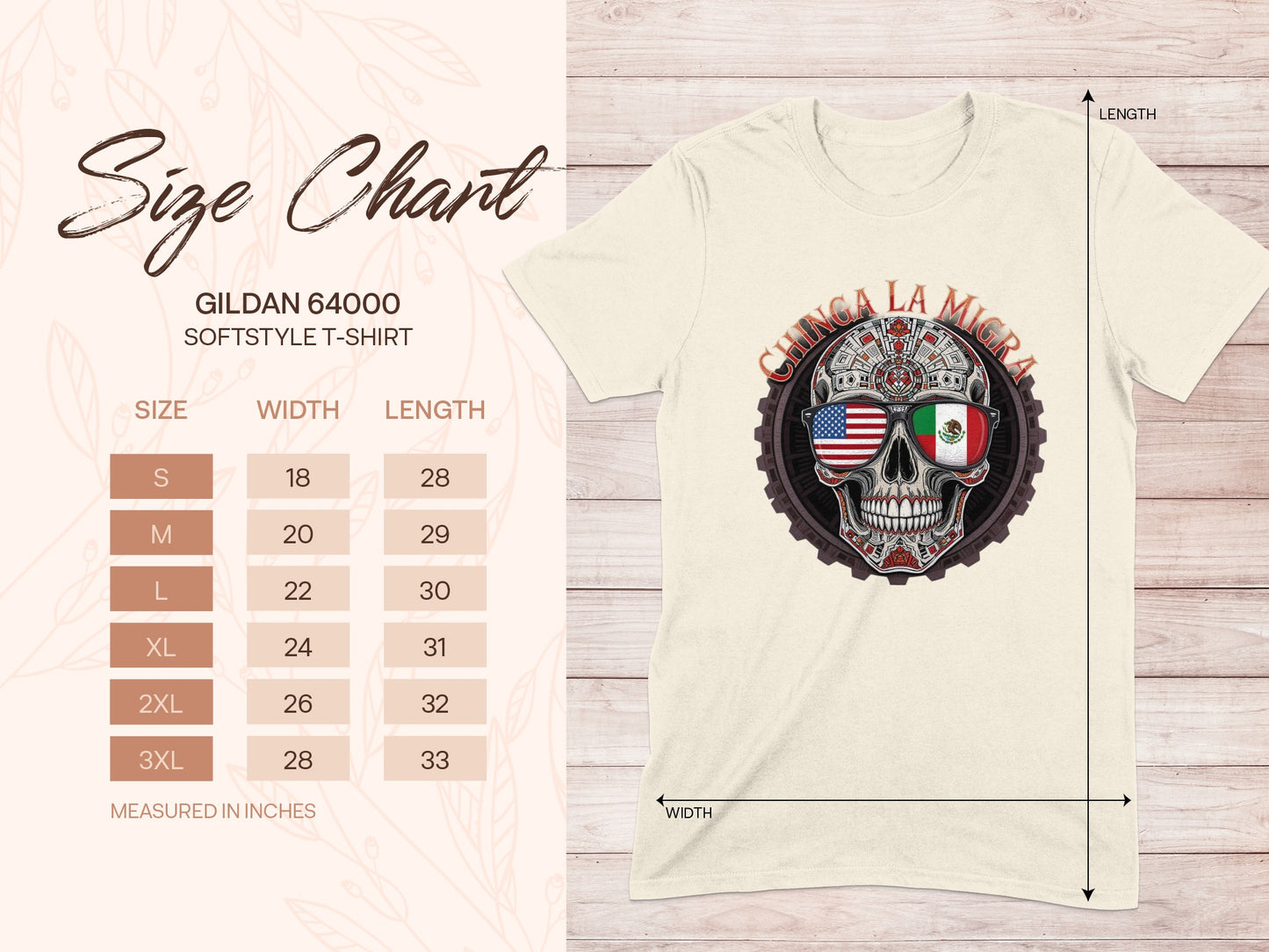 Chinga La Migra Gildan 64000 Softstyle T-Shirt product type