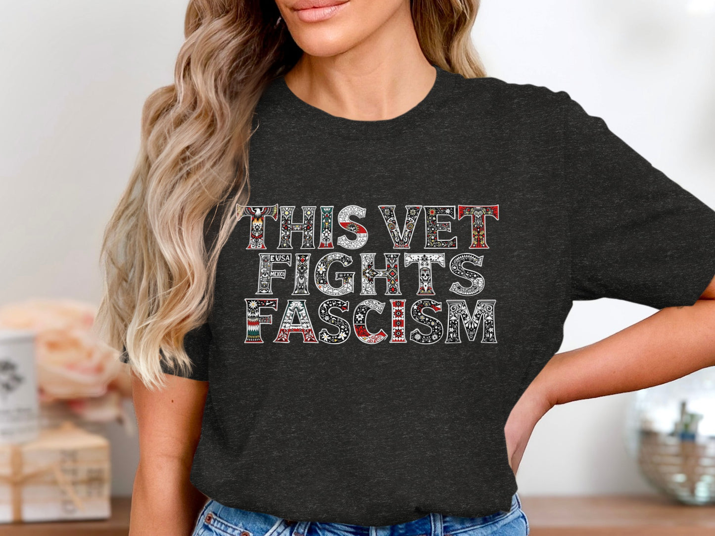 This Vet Fights Fascism T-Shirt product