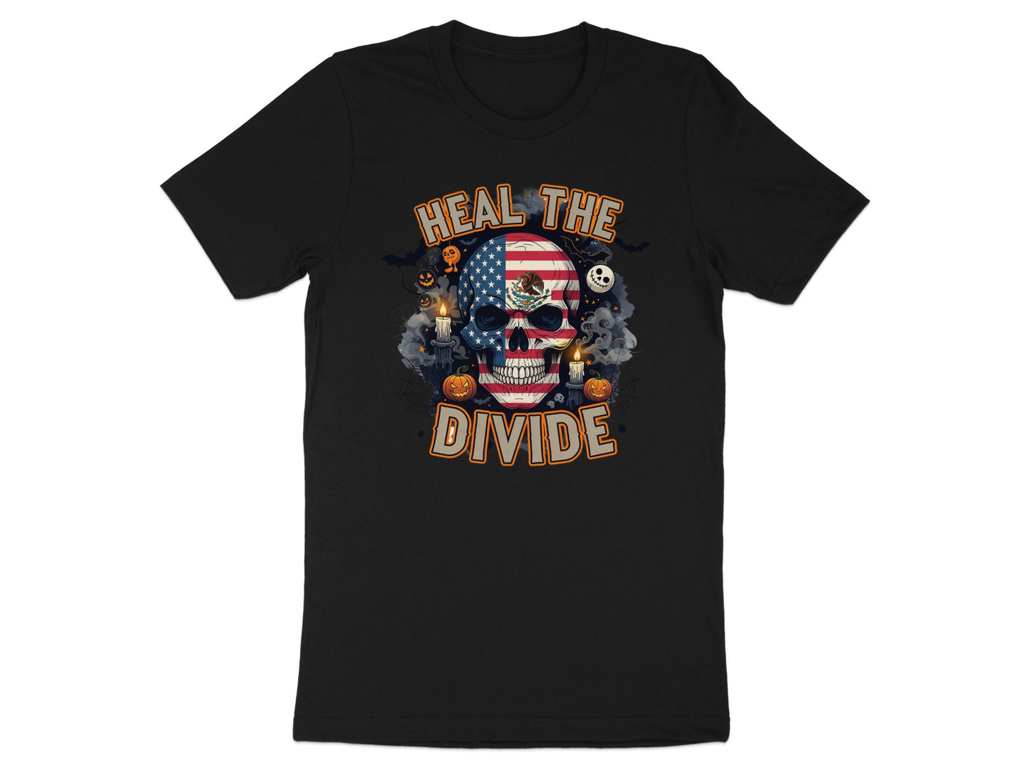 Heal The Divide American Skull Halloween Shirt product