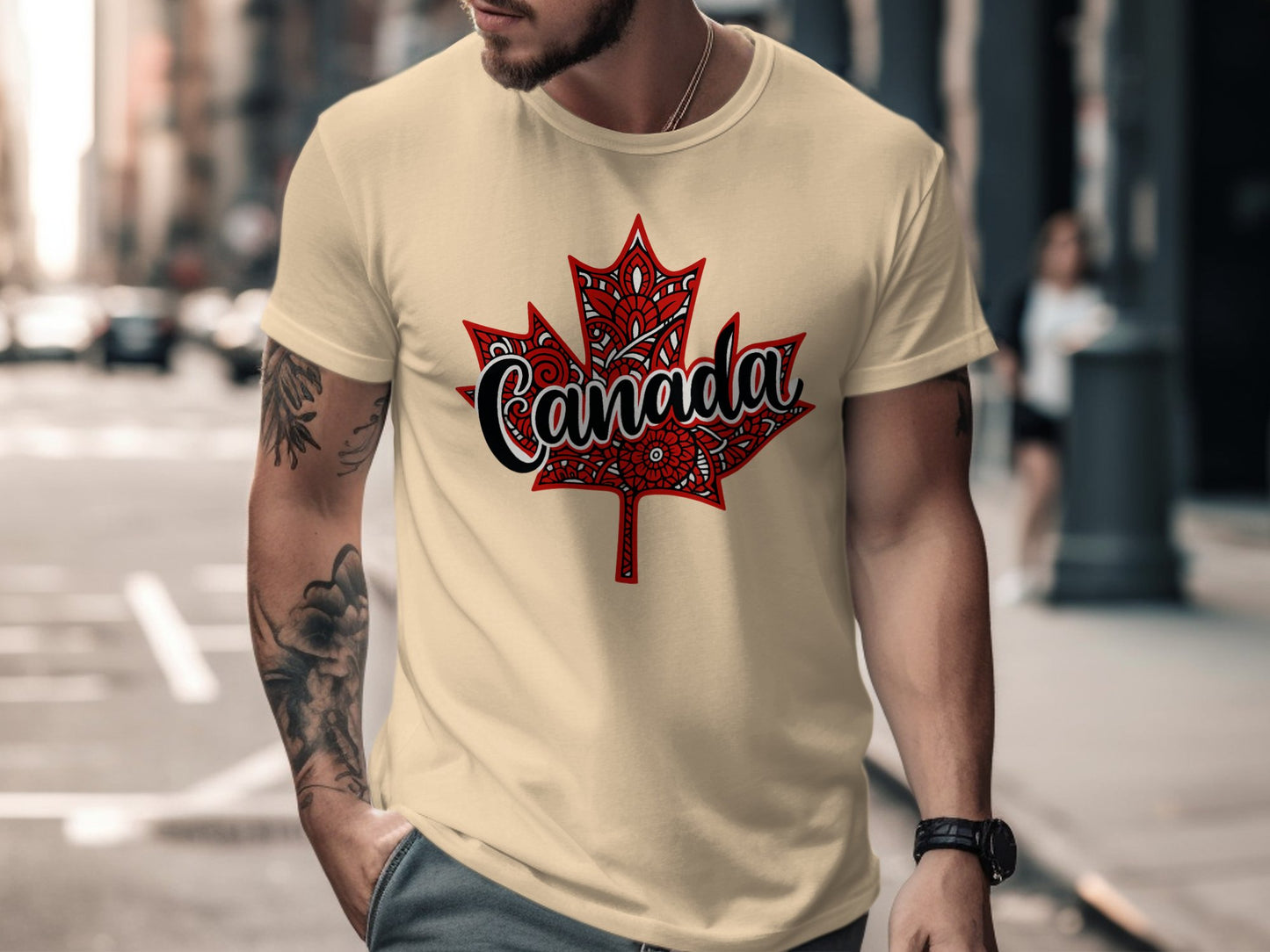 Canada Maple Leaf Design Men's T-Shirt product type