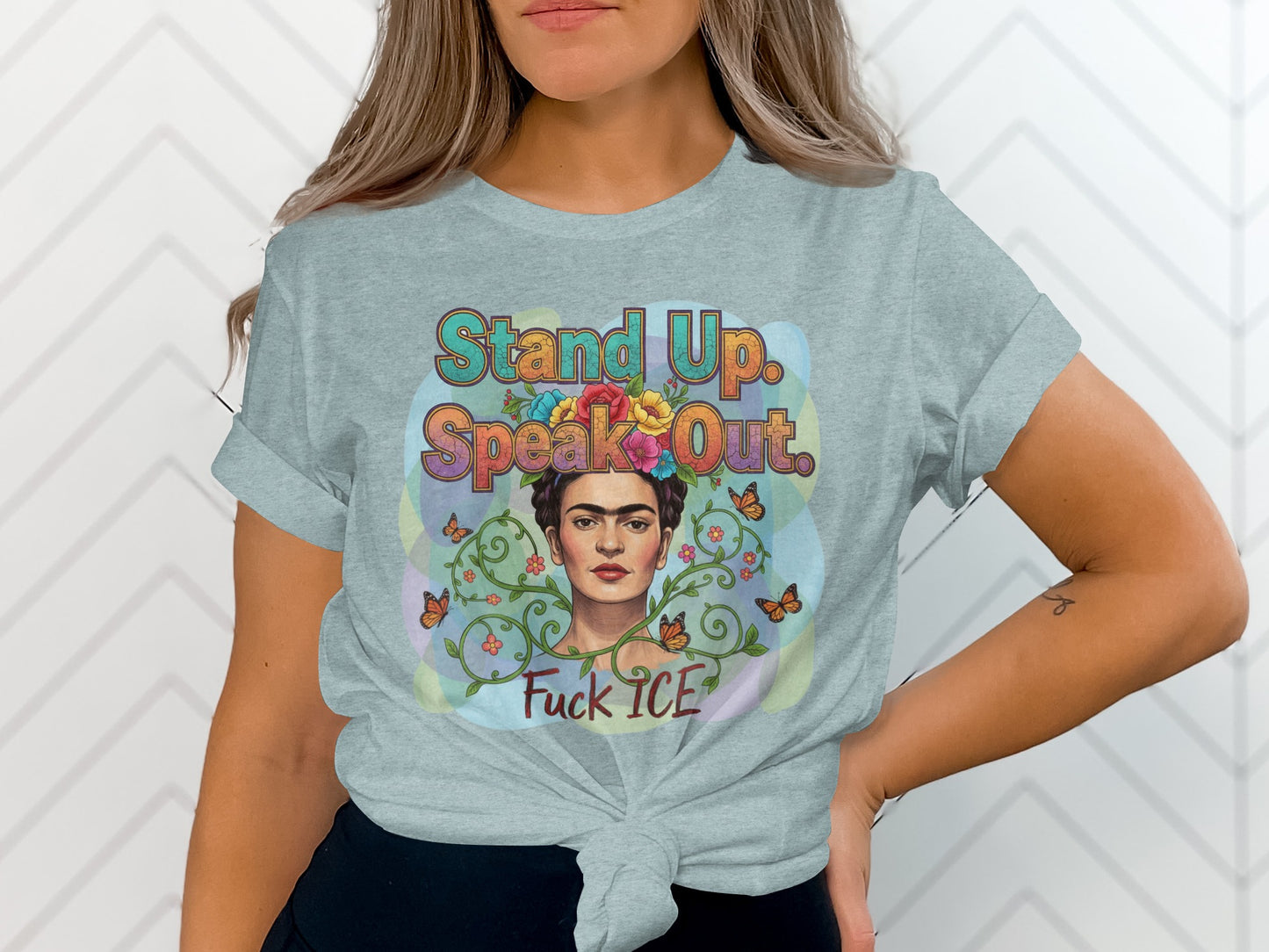 Stand Up Speak Out Fuck ICE Graphic Tee product