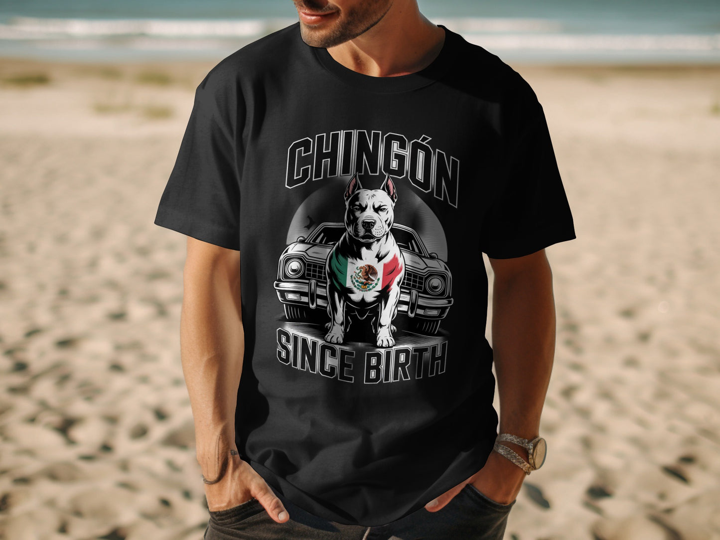 Chingón Since Birth Dog Graphic T-Shirt product type
