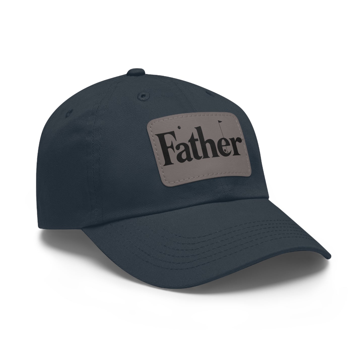 Stylish Father Dad Hat with Leather Patch - Perfect Gift for Dads