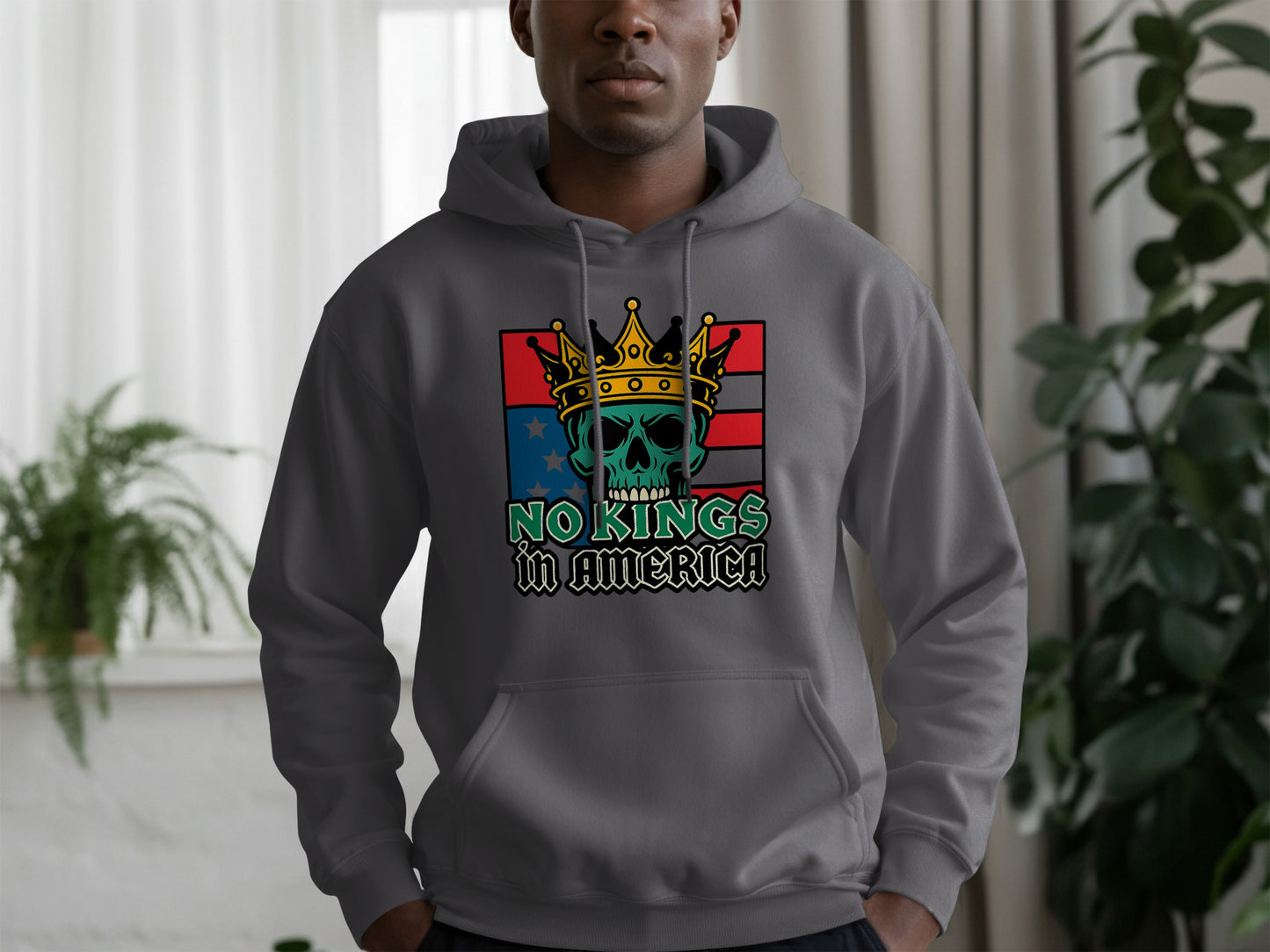 No Kings in America Graphic Hoodie product type
