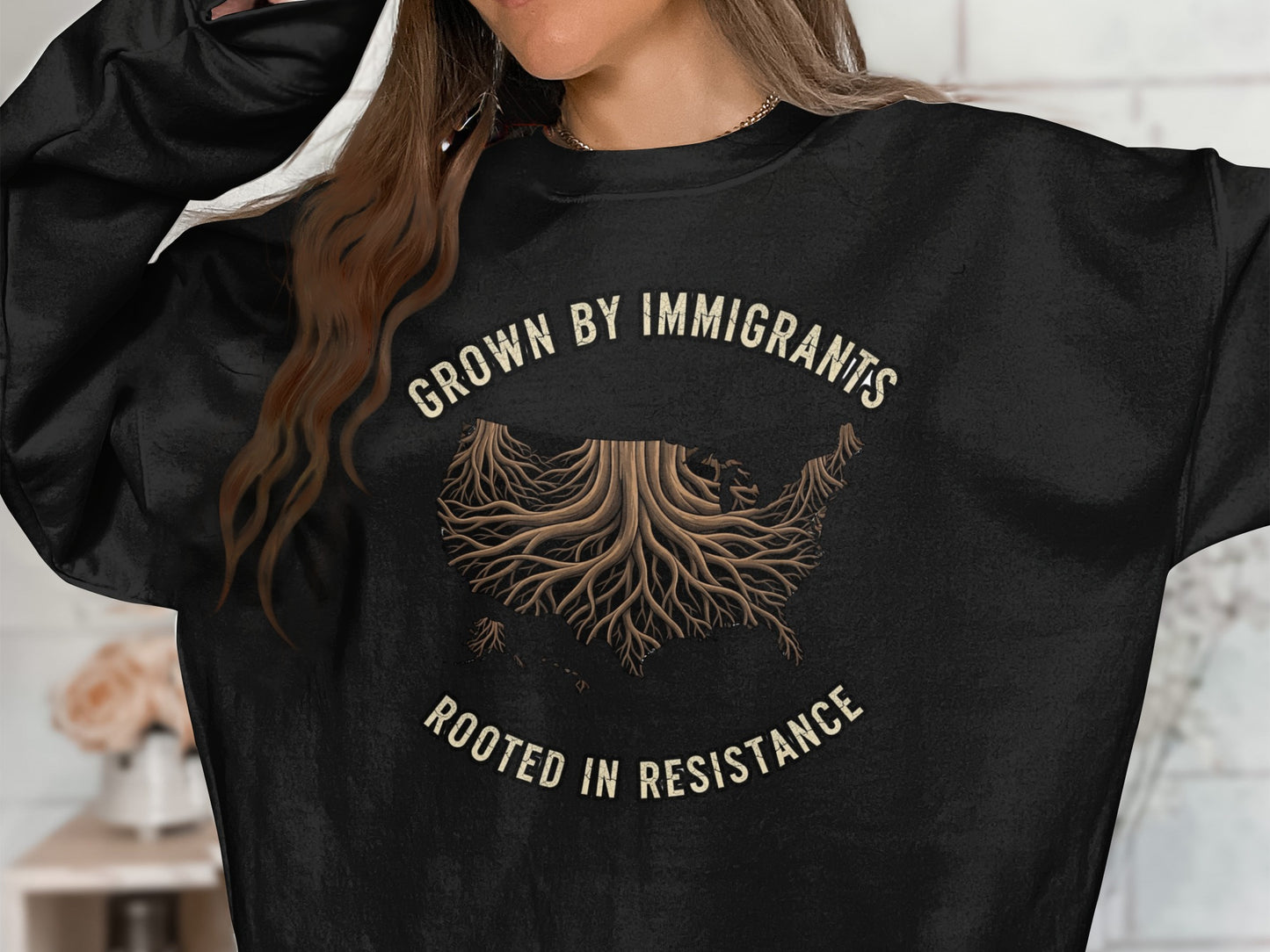 Grown by Immigrants Rooted in Resistance product type