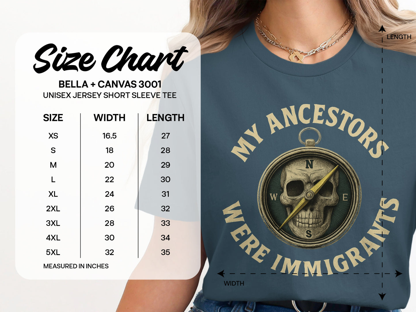 My Ancestors Were Immigrants Short Sleeve Tee