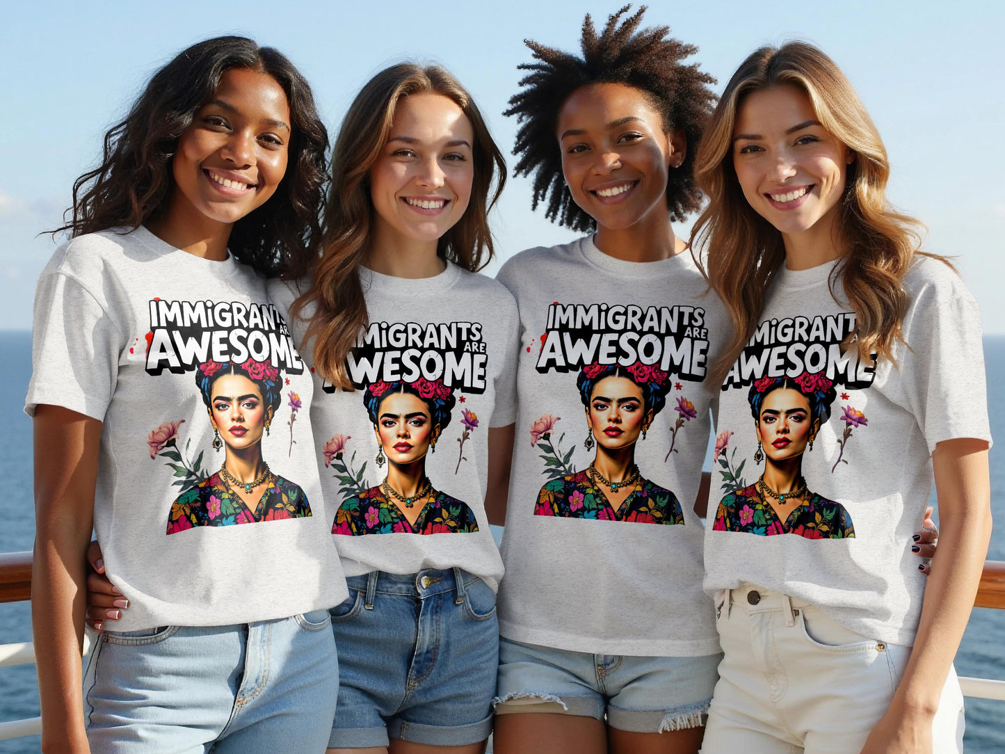 Immigrants Are Awesome Graphic Design Shirt product