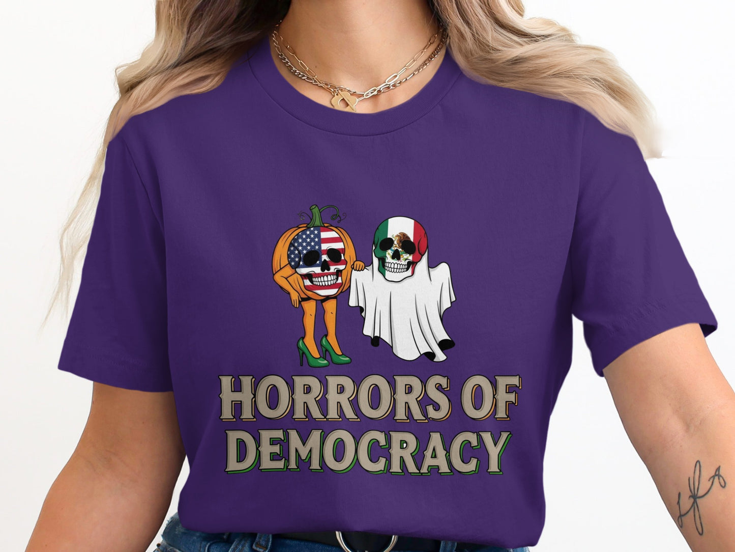 Horrors of Democracy Halloween Graphic T-Shirt product