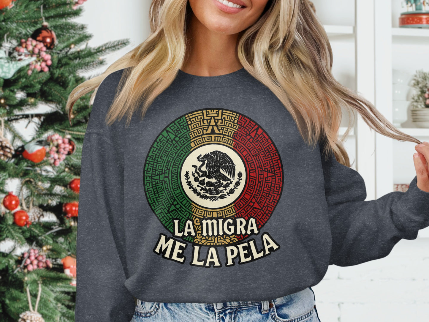 La Migra Me La Pela Graphic Sweatshirt product type