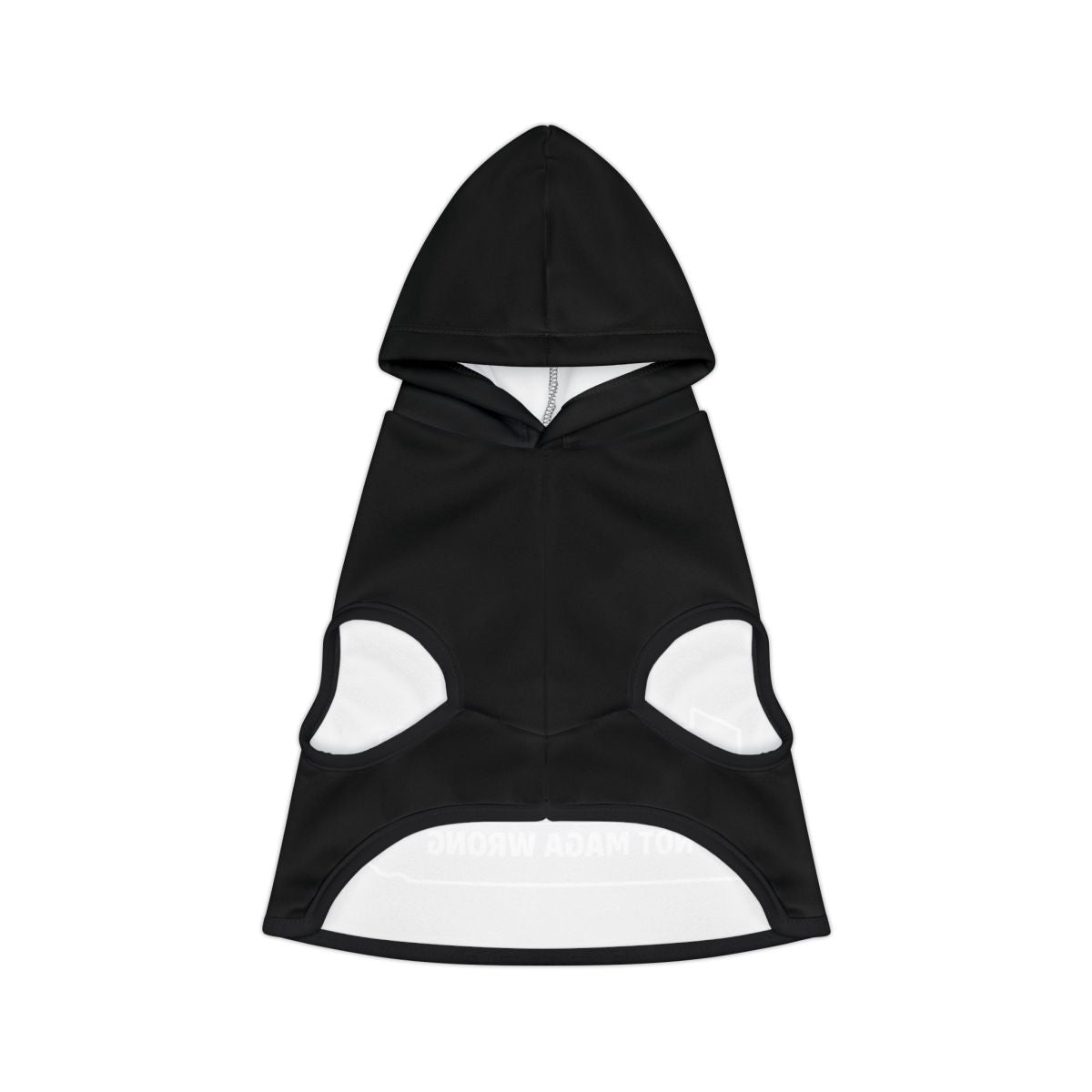 Stylish Black Hooded Pet Vest For Outdoor Activities