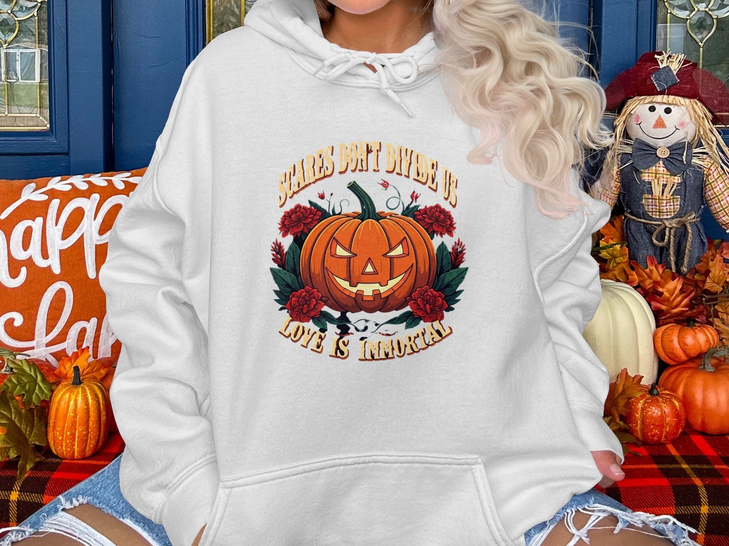Love Is Immortal Pumpkin Graphic Hoodie product